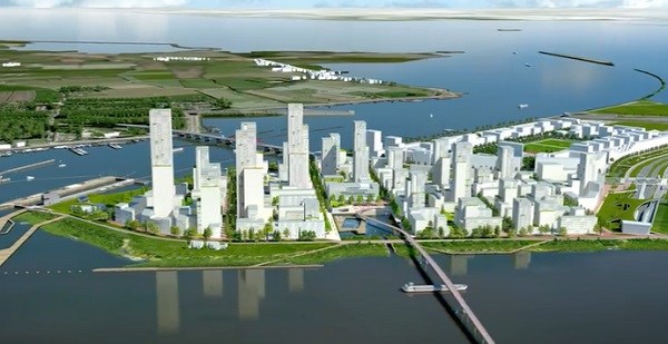 Artist impression van de Sluisbuurt
