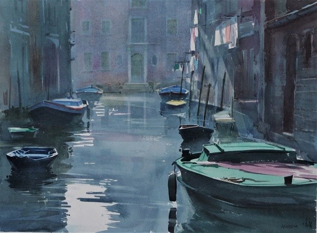 Piet Lap, Venezia. Fotocredits: Hannie Rieuwerts.