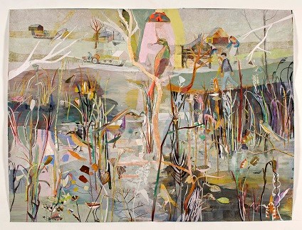 Jantien Jongsma Rietzangers, 122x162cm, mixed media on paper, 2015