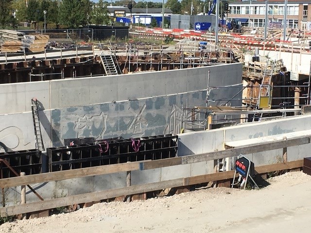 In het stadium van de opbouw - foto: George Schade.
